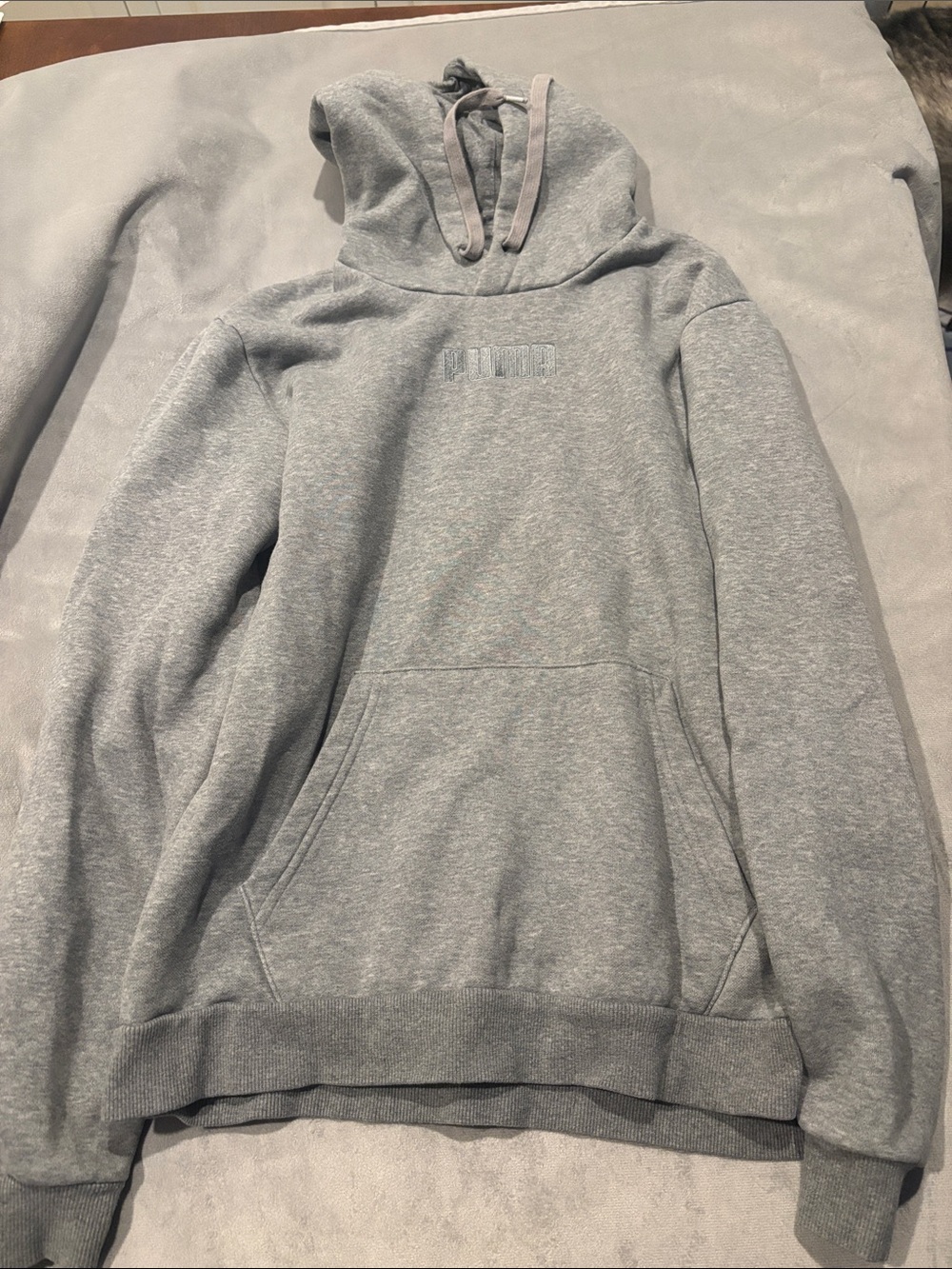 Gray Men's Pullover Hoodie - Brand:Puma